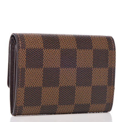 Louis Vuitton Damier Ebene Porte-Monnaie Plat Coin Purse 3 of 9