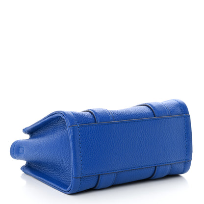Marc Jacobs Grained Calfskin Mini The Tote Bag Cobalt 4 of 11
