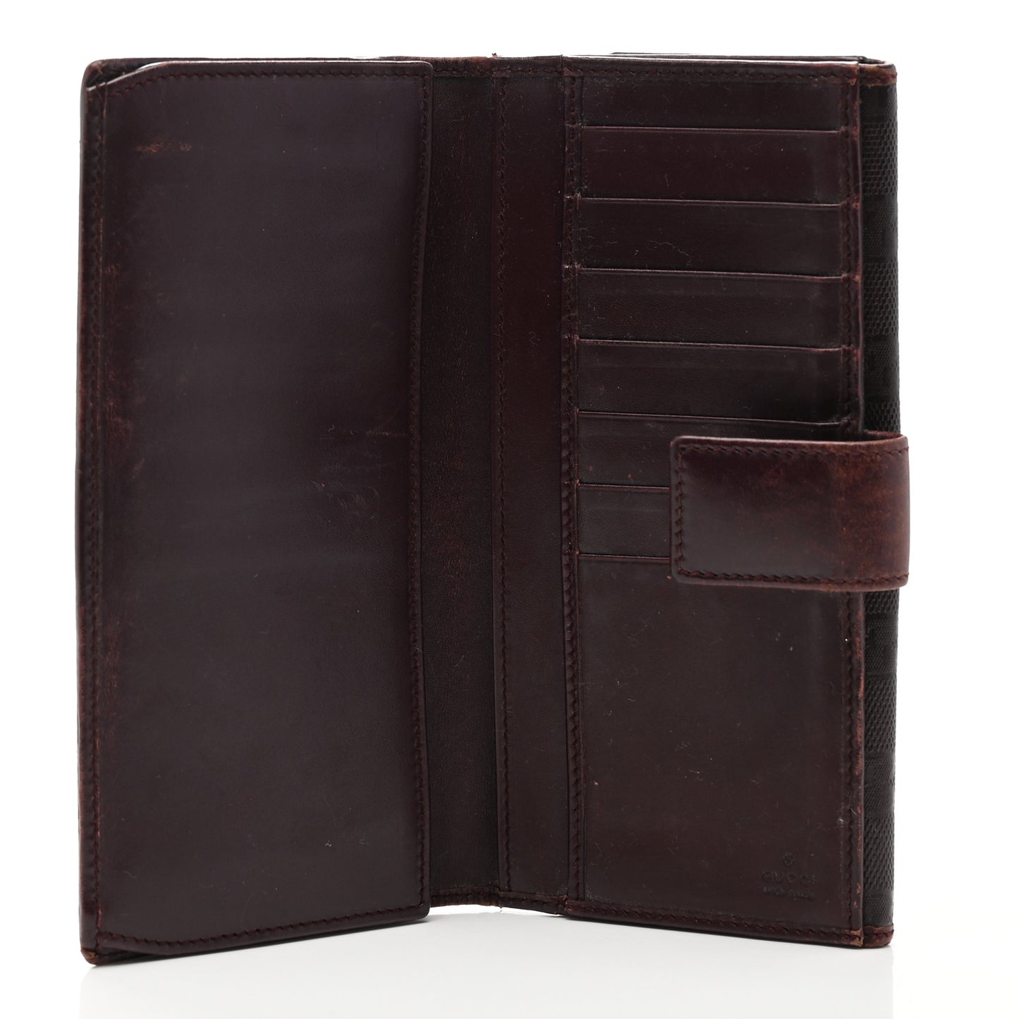Imprime Monogram GG Pierce Continental Flap Wallet Bordeaux