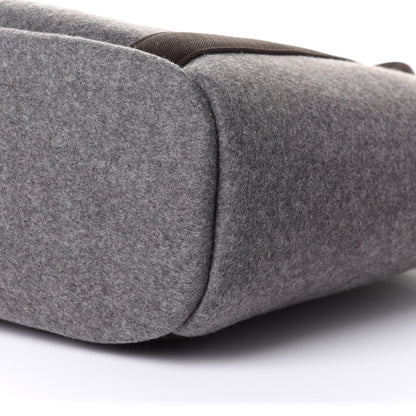 Hermes Felt Sac De Pansage Groom Bag Acier 13 of 13