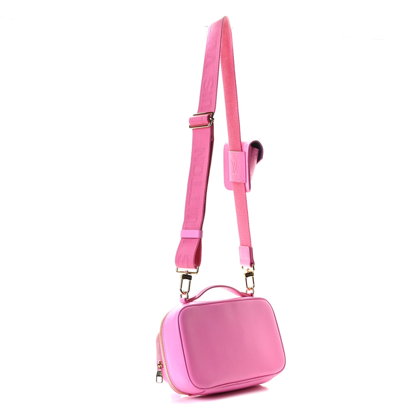 Calfskin Embossed Monogram Vuittamins Utility Crossbody Rose Violet