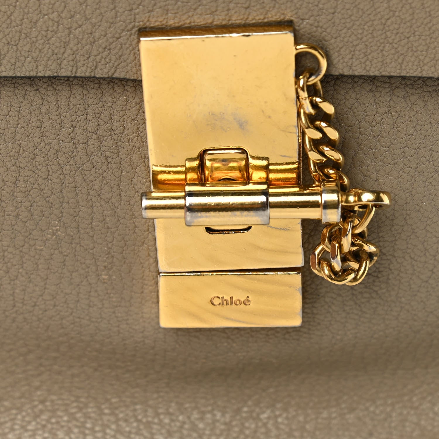 Chloe Grained Lambskin Drew Shoulder Bag Motty Grey 15 of 18