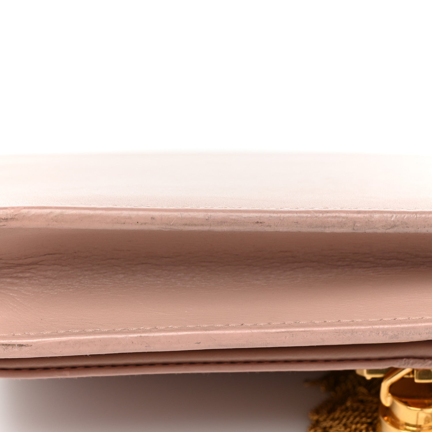 Saint Laurent Smooth Calfskin Classic Monogram Kate Tassel Chain Wallet Pale Pink 24 of 29