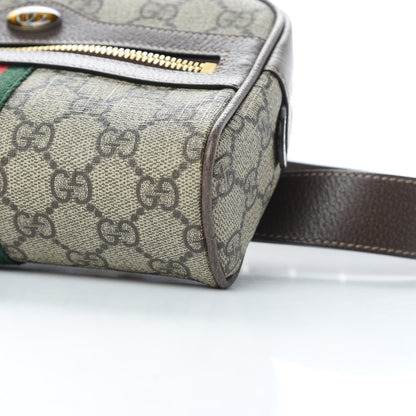 Gucci GG Supreme Monogram Web Small Ophidia Belt Bag 85 34 Dark Brown 10 of 10