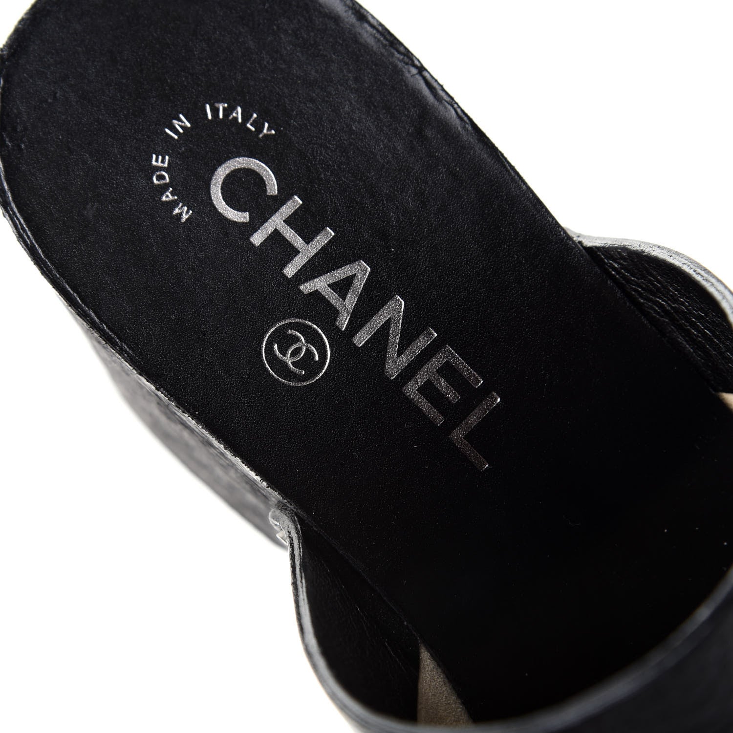 Chanel Calfskin CC Lucky Charms Studded Clogs 40 Black 8 of 10