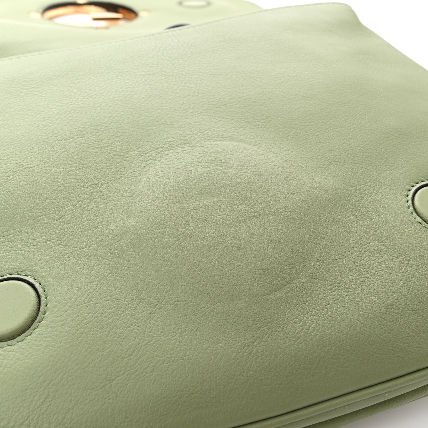 Gucci Roxy Calfskin Web Medium Blondie Top Handle Shoulder Flap Bag Salamander Green 12 of 12