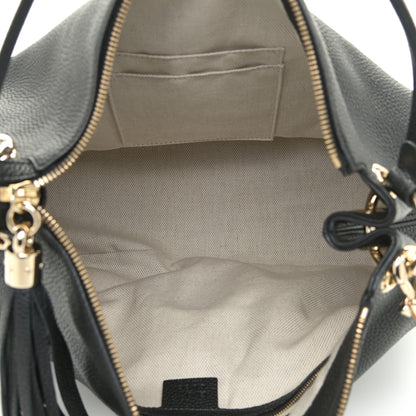 Gucci Pebbled Calfskin Large Soho Hobo Black 7 of 15