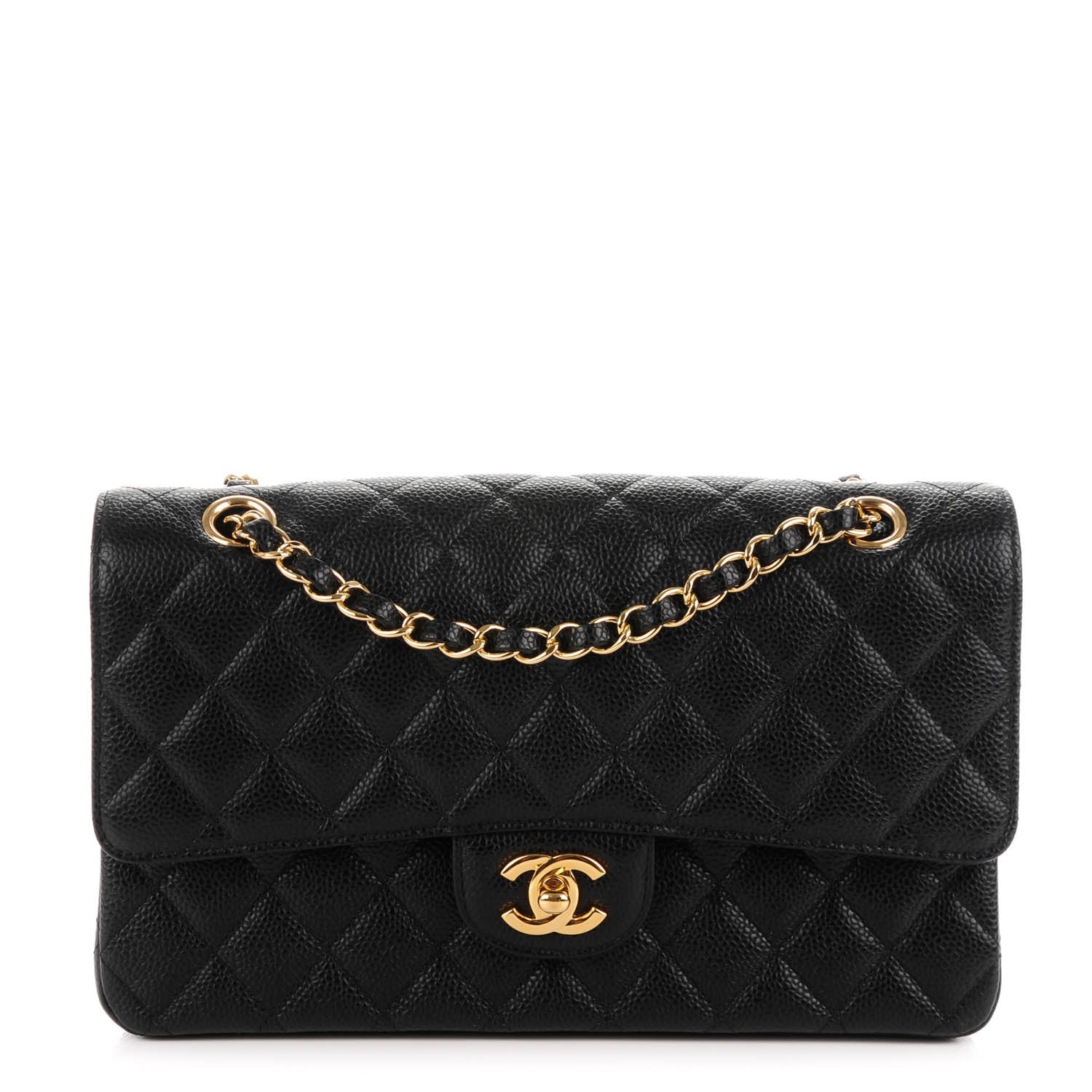 Chanel Caviar Quilted Medium Double Flap Black 1 of 7