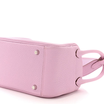 Hermes Taurillon Clemence Mini Lindy 20 Mauve Sylvestre 10 of 10