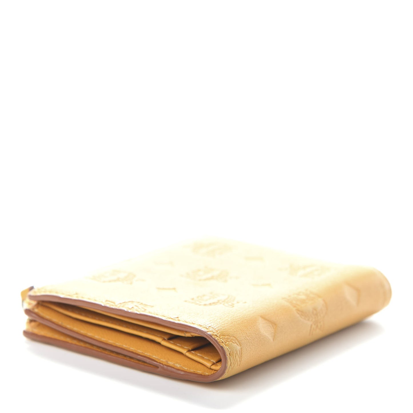 Calfskin Ottomar Monogram Mini Two Fold Klara Wallet Mango