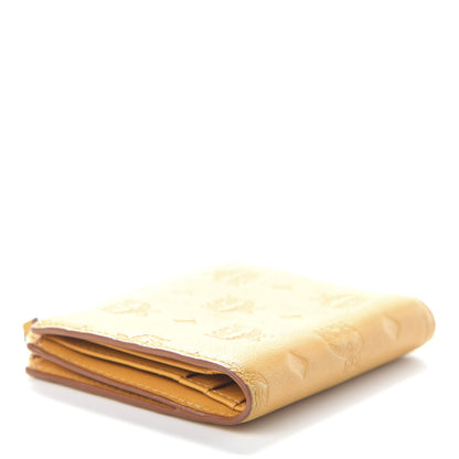 MCM Calfskin Ottomar Monogram Mini Two Fold Klara Wallet Mango 4 of 6