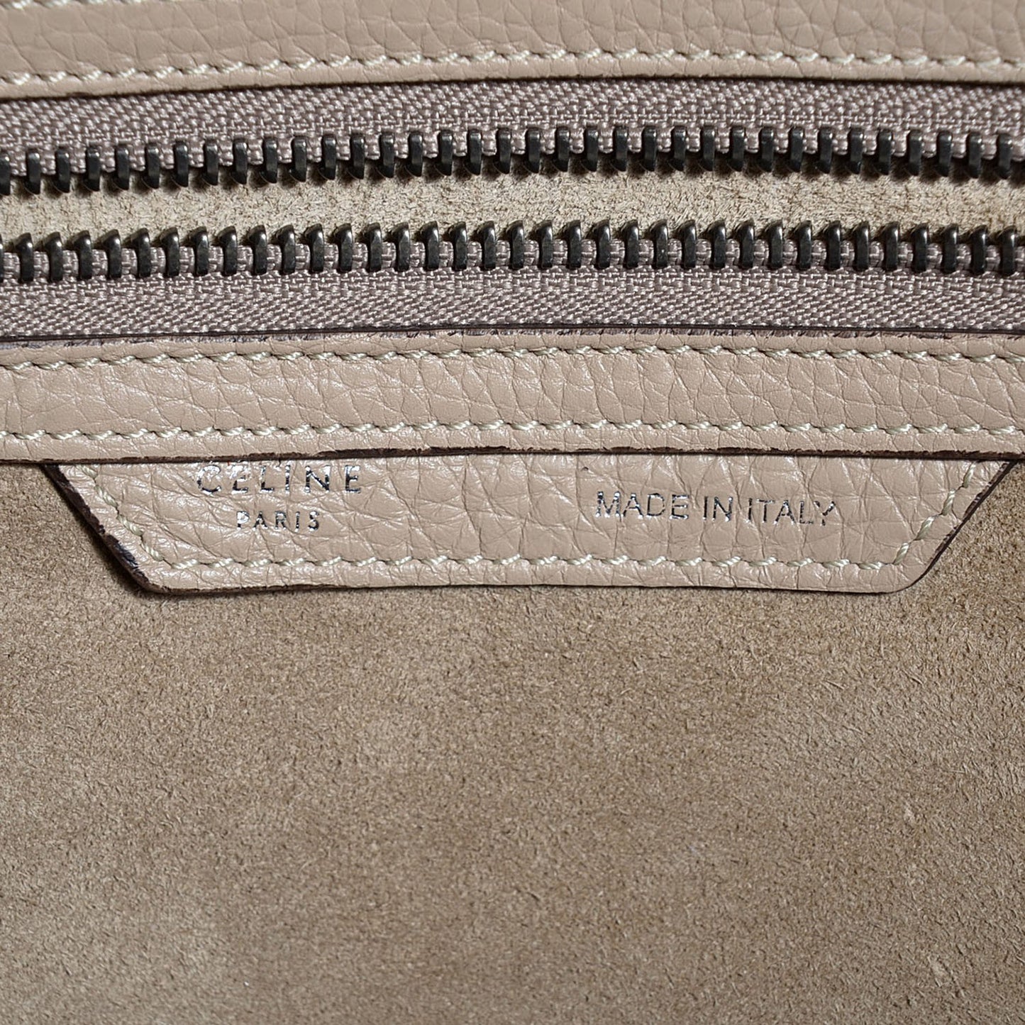 Drummed Calfskin Mini Luggage Dune