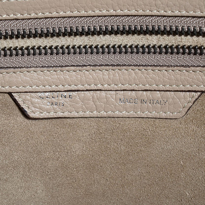 Celine Drummed Calfskin Mini Luggage Dune 6 of 9