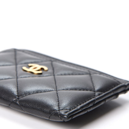 Chanel Lambskin Quilted Card Holder Black 9 of 10