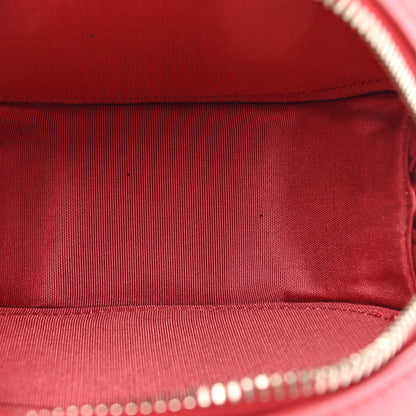 Chanel Goatskin Camellia Quilted Round Clutch With Chain Dark Pink 5 of 9