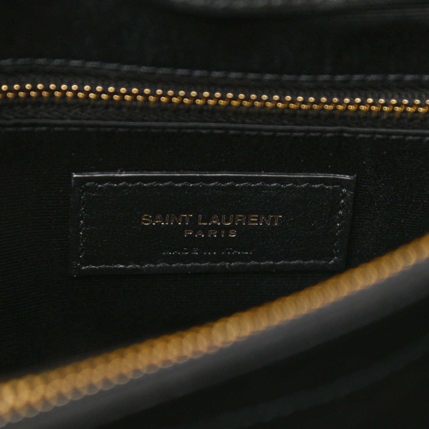 Saint Laurent Calfskin Y Quilted Monogram Medium Loulou Chain Satchel Black 7 of 10