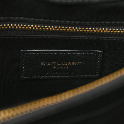 Saint Laurent Calfskin Y Quilted Monogram Medium Loulou Chain Satchel Black 7 of 10