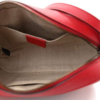 Gucci Calfskin Web Small Webby Bee Shoulder Bag Red 5 of 9