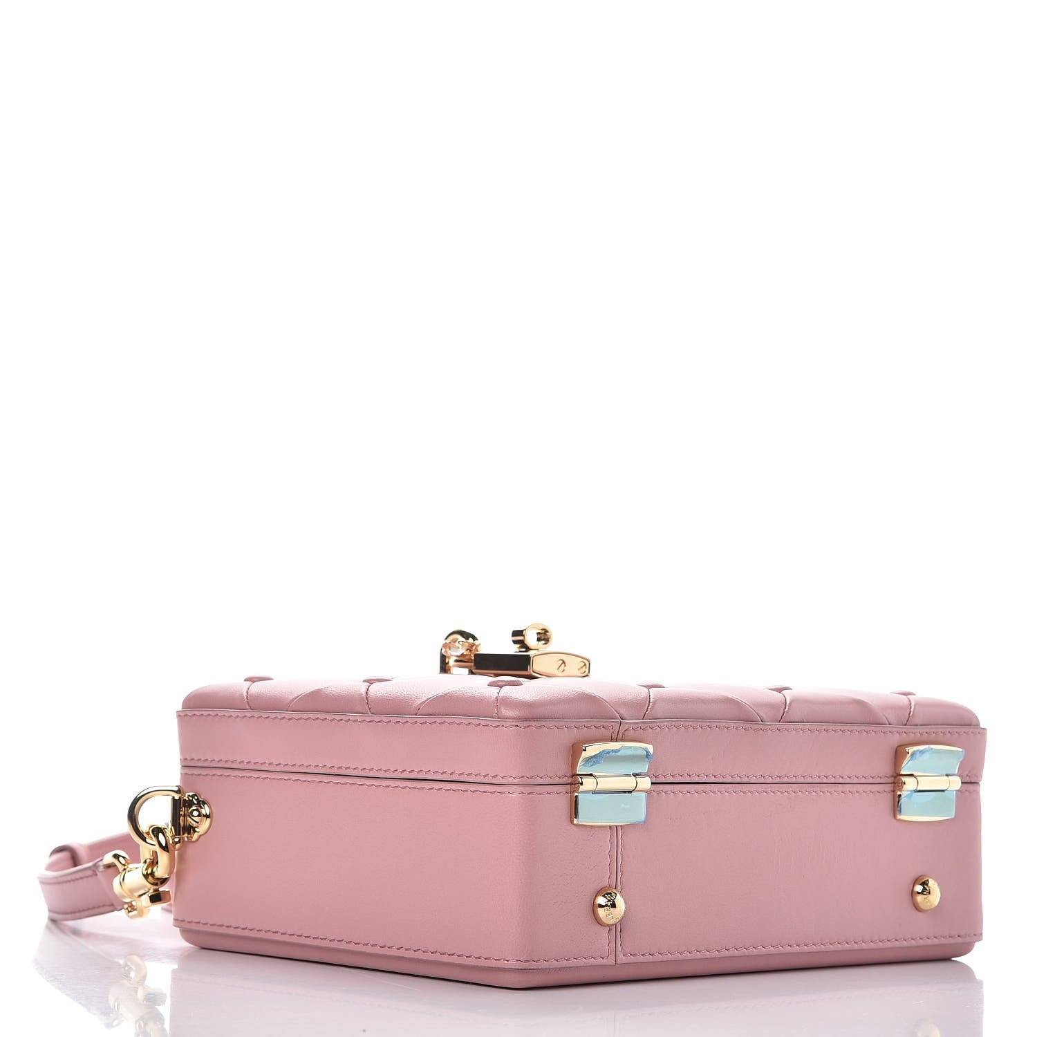 Dolce & Gabbana Lambskin Quilted Box Bag Pink 4 of 7