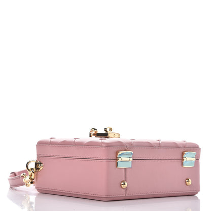 Dolce & Gabbana Lambskin Quilted Box Bag Pink 4 of 7
