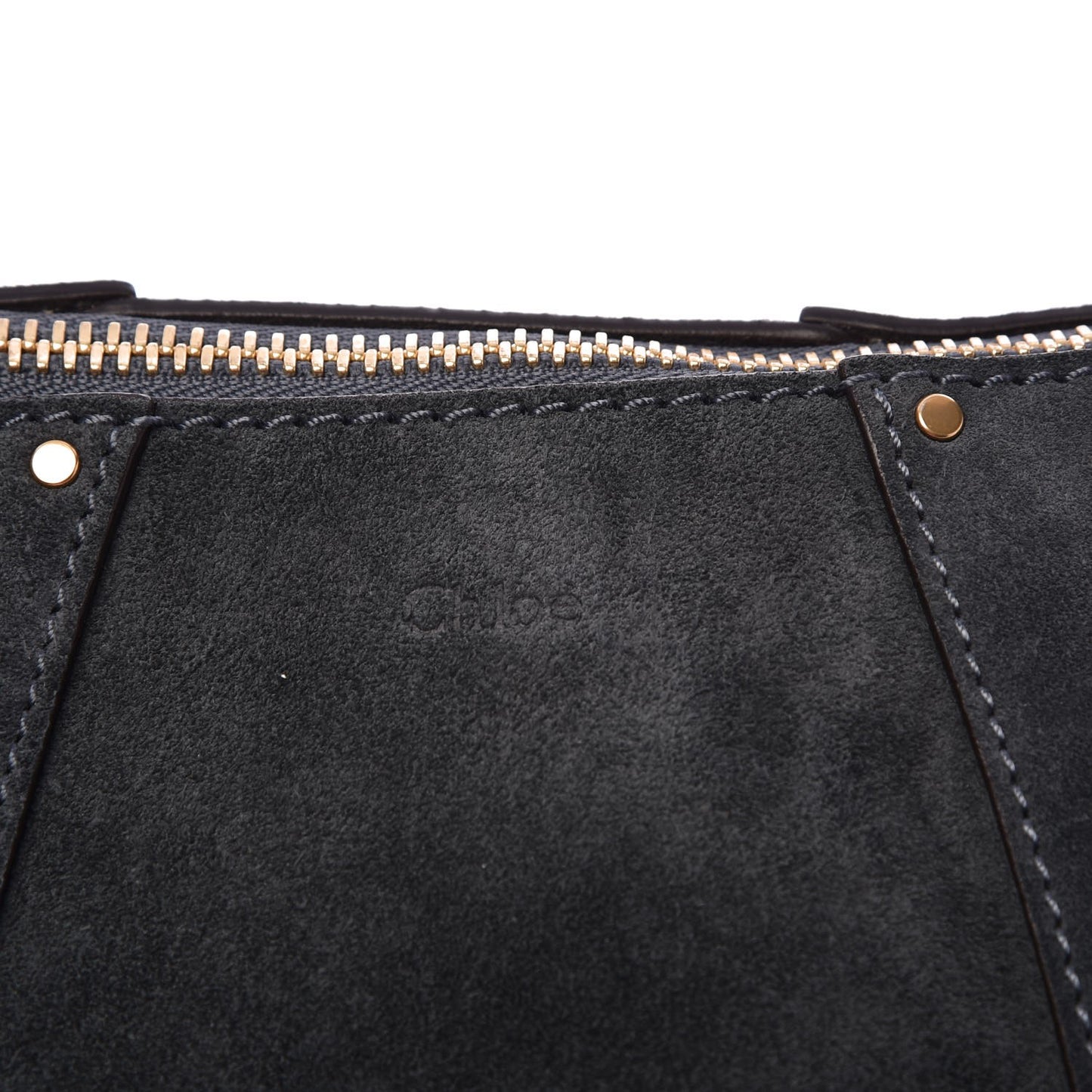 Calfskin Suede Small Hayley Hobo Silver Blue