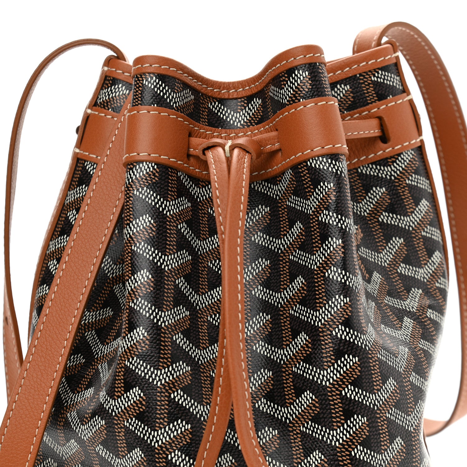 Goyard Goyardine Petit Flot Bucket Bag PM Black Gold 9 of 9