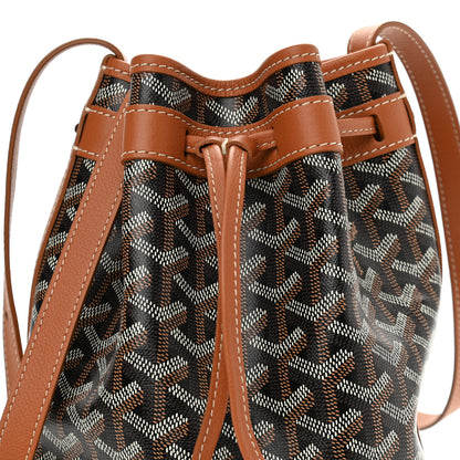 Goyard Goyardine Petit Flot Bucket Bag PM Black Gold 9 of 9