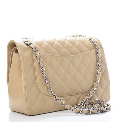 Chanel Caviar Quilted Jumbo Double Flap Beige Clair 3 of 16