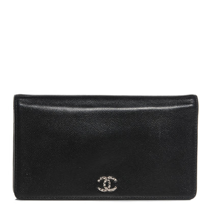 Chanel Caviar Sevruga Yen Wallet Black 1 of 8