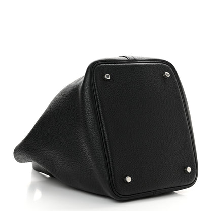 Hermes Taurillon Clemence Picotin Lock 22 MM Black 4 of 11