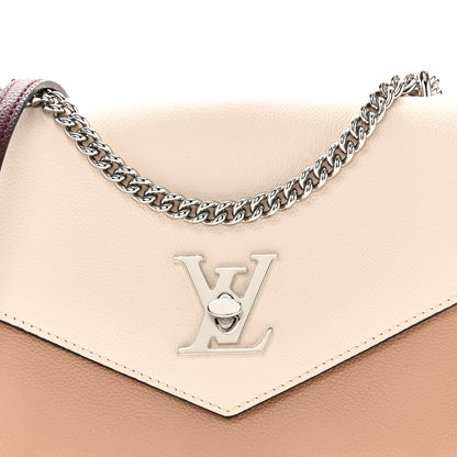 Louis Vuitton Soft Calfskin My Lockme Chain Bag BB Rose Silk Quartz Calla 7 of 10
