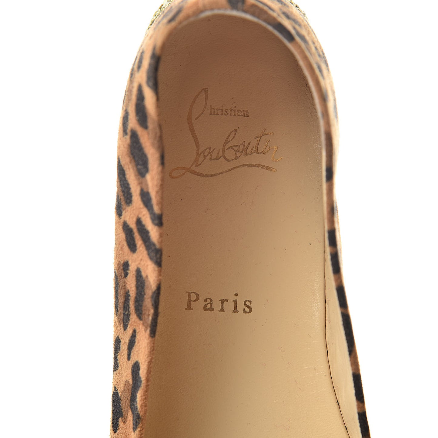Veau Velours Leopard Aliochette Espadrilles 40 Caramel