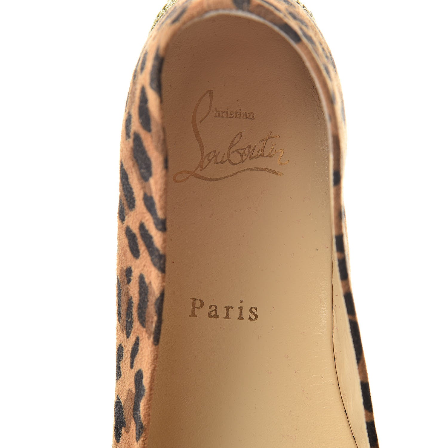 Christian Louboutin Veau Velours Leopard Aliochette Espadrilles 40 Caramel 10 of 11