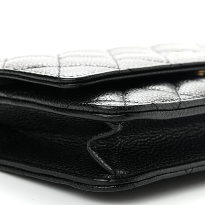 Chanel Caviar Quilted Wallet On Chain WOC Black 9 of 11