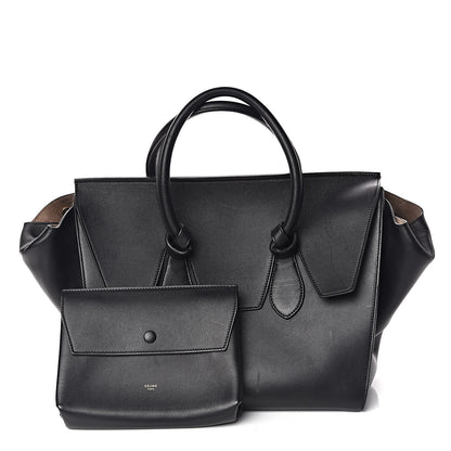 Celine Smooth Calfskin Medium Tie Knot Tote Black 3 of 18