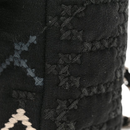 Chanel Jersey Embroidered Paris Dallas Flap Black 13 of 16