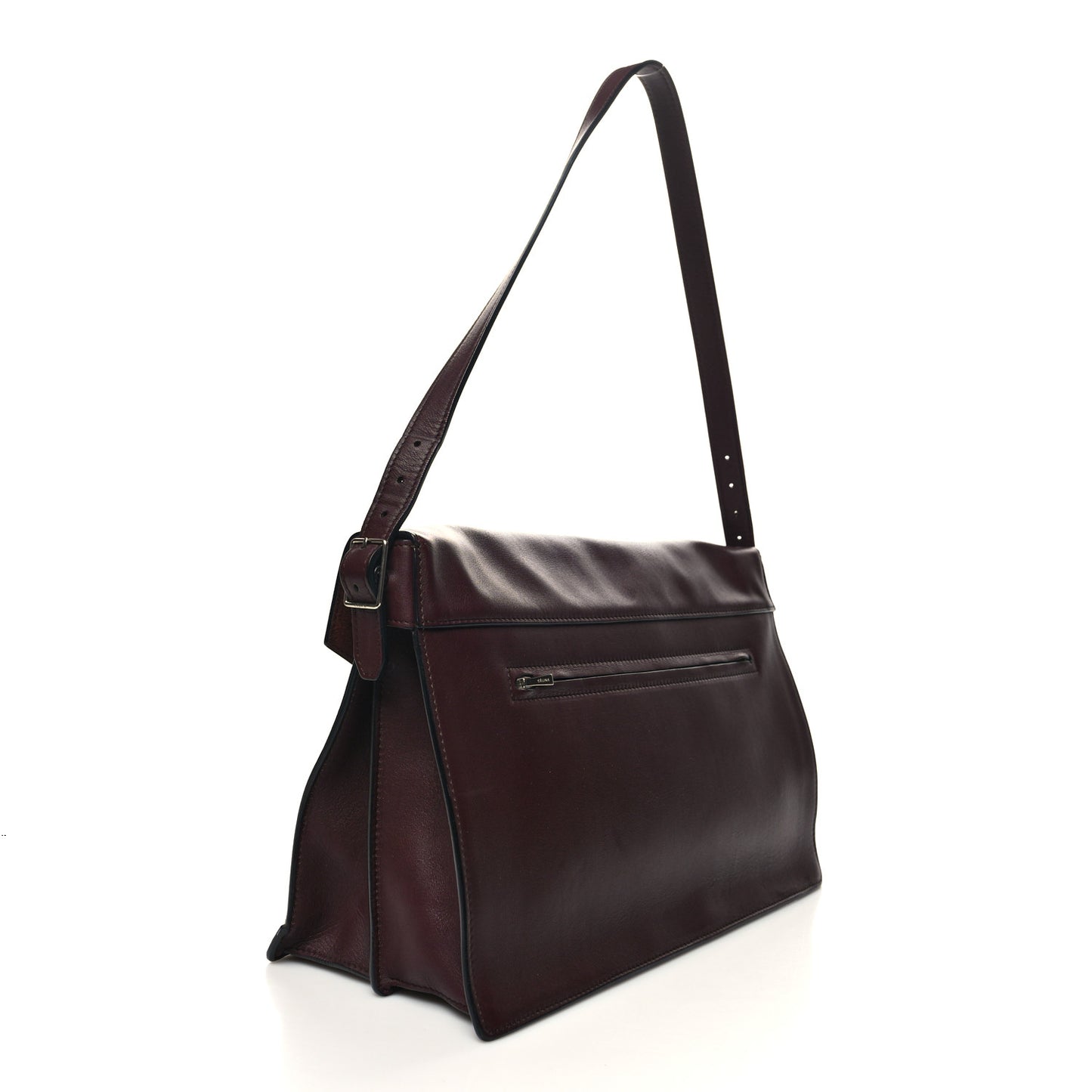 Smooth Calfskin Suede Diamond Shoulder Bag Brown
