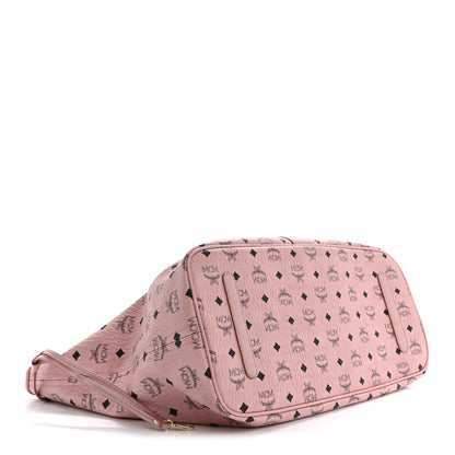 MCM Visetos Large Liz Reversible Shopper Tote Soft Pink 6 of 18