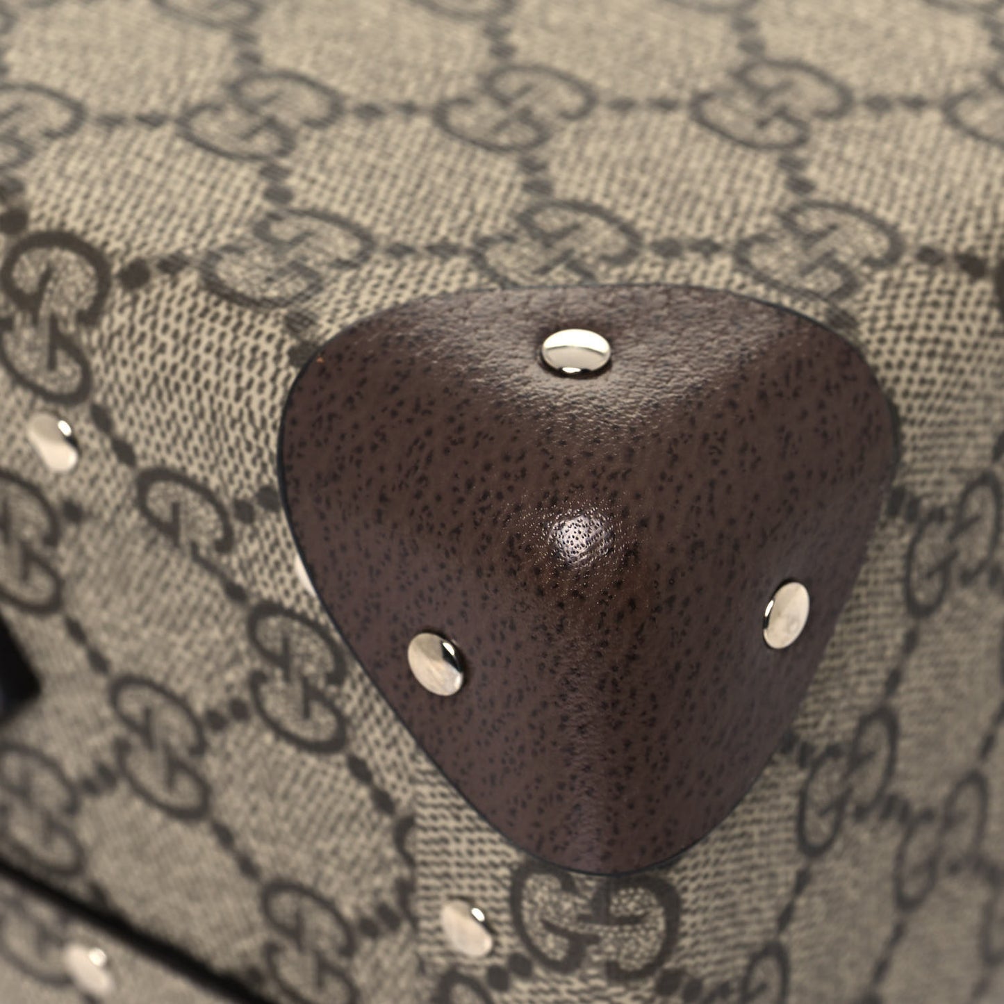 GG Supreme Monogram Globe-Trotter Beauty Case Brown