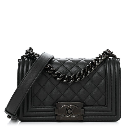 Chanel Caviar Quilted Small Boy Flap So Black 1 of 11