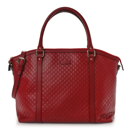 Gucci Soft Microguccissima Large Dome Satchel Red 1 of 9