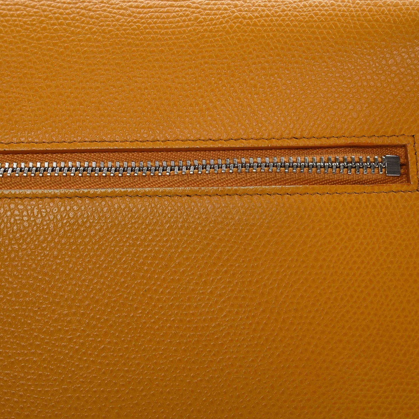 Grained Calfskin Trotteur Messenger Saffron