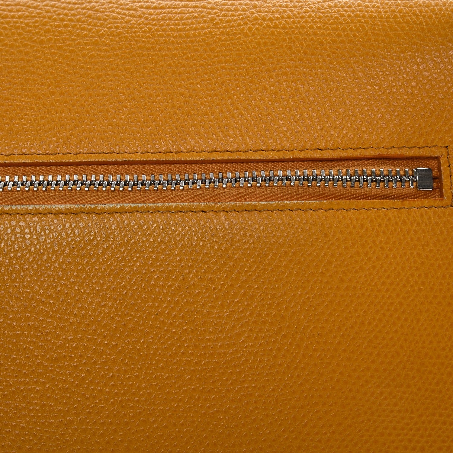 Celine Grained Calfskin Trotteur Messenger Saffron 15 of 24