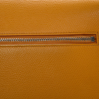 Celine Grained Calfskin Trotteur Messenger Saffron 15 of 24