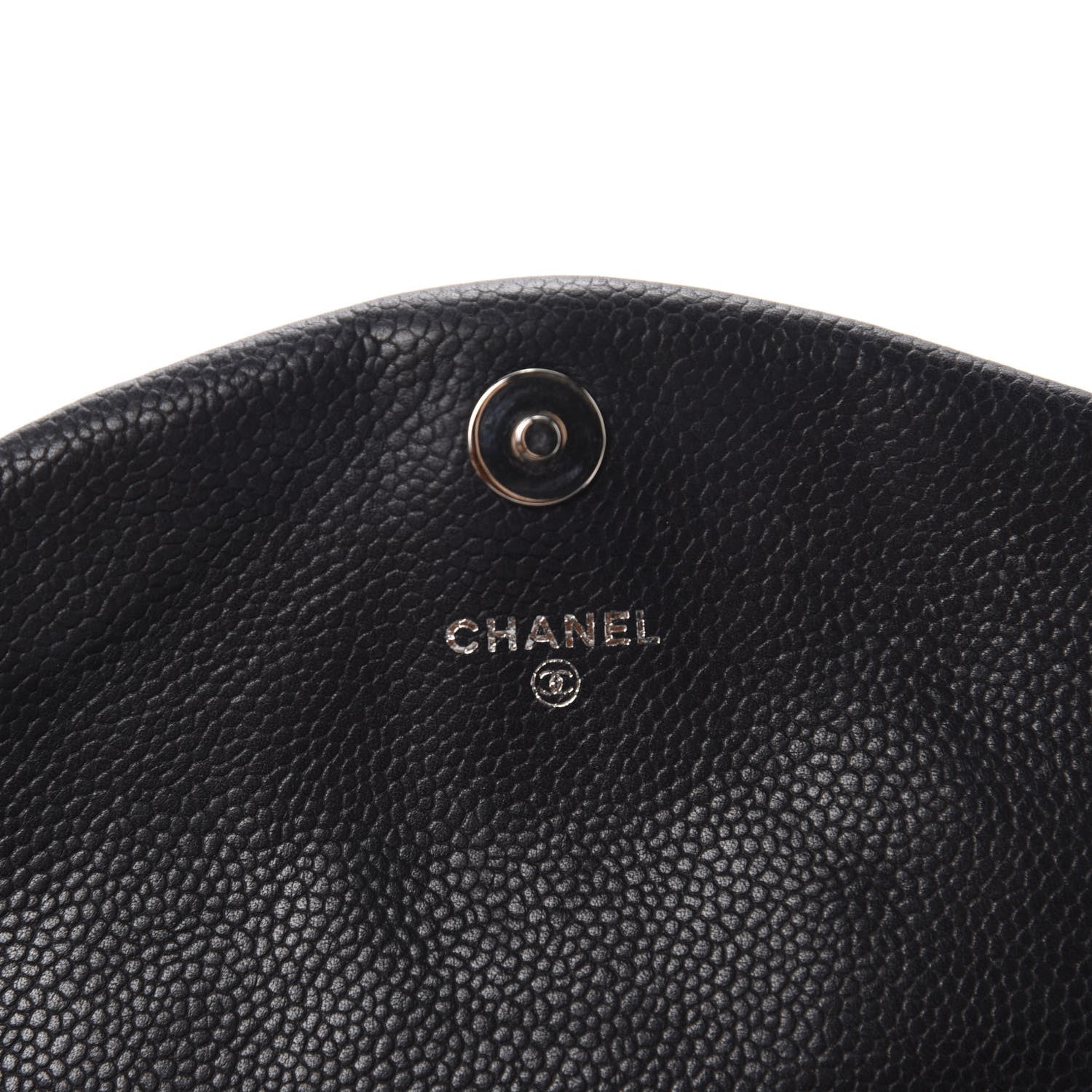 Chanel Caviar Half Moon Wallet On Chain WOC Black 8 of 12