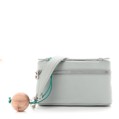 Loro Piana Grained Calfskin Extra Pocket Mini Pouch Minty Breeze 1 of 10