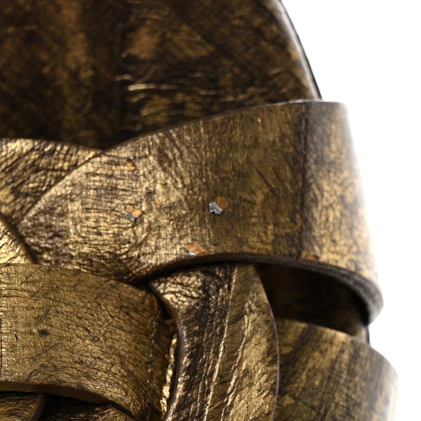 Metallic Eel Tribute 105 Platform Sandals 37 Gold