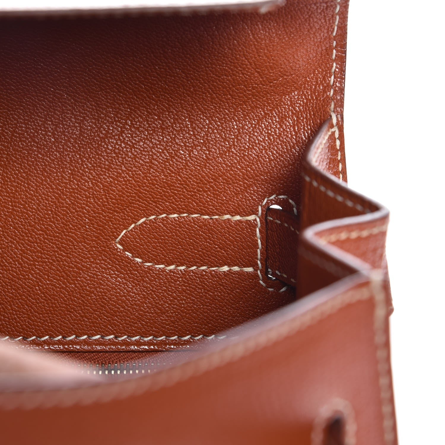 Hermes Chevre De Coromandel Kelly Sellier 32 Brique 21 of 31