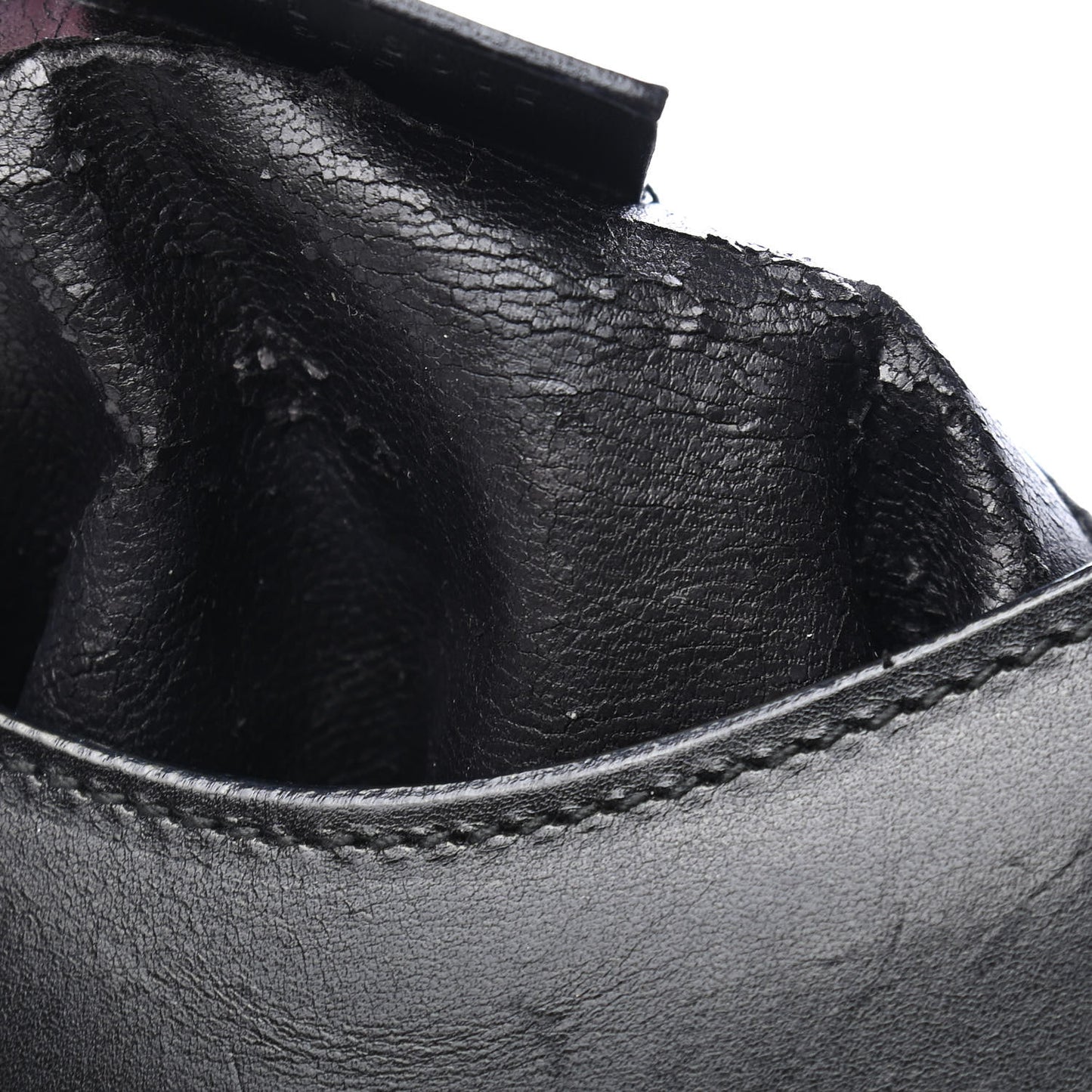 Smooth Calfskin Bamboo Handle Shoulder Bag Black