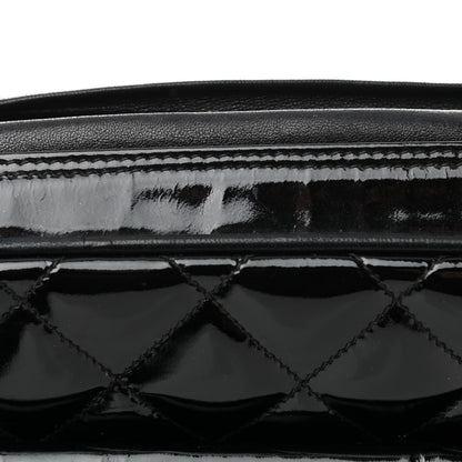 Chanel Patent Quilted Tassel Camera Case Black 14 of 14